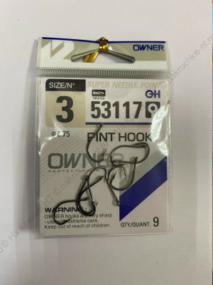 OWNER Крючок "PINT HOOK" №3/9шт (53117) OWNER Крючок "PINT HOOK" №3/9шт (53117)