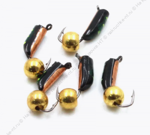 Мормышка вольф. безнасадочная "ЯМАН" Столбик №3, d-2 мм, L-7 мм, вес 0,65 гр., латунный шар, цв. ме Мормышка вольф. безнасадочная "ЯМАН" Столбик №3, d-2 мм, L-7 мм, вес 0,65 гр., латунный шар, цв. ме