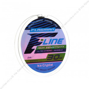 FLAGMAN Леска F-Line Ice Crystal 30м 0,08мм FLAGMAN Леска F-Line Ice Crystal 30м 0,08мм