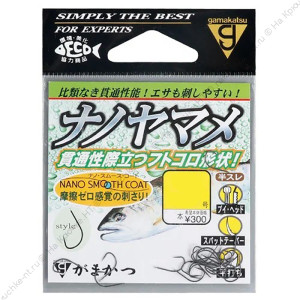 GAMAKATSU Крючок Nano Yamame Smooth Coat №5 B 19шт GAMAKATSU Крючок Nano Yamame Smooth Coat №5 B 19шт
