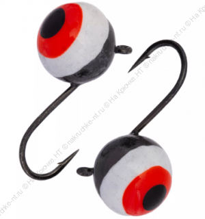 Мормышка вольфрамовая "Condor", Дробинка с ушком, d 4,0 мм, вес 0,62 гр, цвет черный никель с бело-ч Мормышка вольфрамовая "Condor", Дробинка с ушком, d 4,0 мм, вес 0,62 гр, цвет черный никель с бело-ч