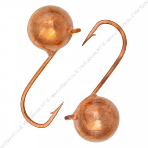 Мормышка вольфрамовая "Condor", Дробинка с ушком d 4,0 мм, вес 0,8 гр, медь Мормышка вольфрамовая "Condor", Дробинка с ушком d 4,0 мм, вес 0,8 гр, медь