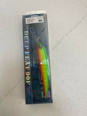 Воблер KAIDA Deep Feat 90F EUR12, weight: 8.9g, depth: 4m Воблер KAIDA Deep Feat 90F EUR12, weight: 8.9g, depth: 4m