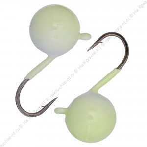 Мормышка вольфрамовая "Condor", Дробинка с ушком d 4,0 мм, вес 0,8 гр, фосфор Мормышка вольфрамовая "Condor", Дробинка с ушком d 4,0 мм, вес 0,8 гр, фосфор