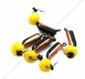 Мормышка вольф. безнасадочная "ЯМАН" Столбик №7, d-2.5 мм, L-9.5 мм, вес 1,05 гр., кристалл желтый, Мормышка вольф. безнасадочная "ЯМАН" Столбик №7, d-2.5 мм, L-9.5 мм, вес 1,05 гр., кристалл желтый,