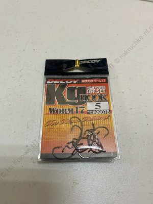 Крючки Decoy Worm 17 №5 9шт Крючки Decoy Worm 17 №5 9шт