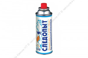 Газ для порт. плит "СЛЕДОПЫТ", метал. баллон, 220гр. цанг. (всесезонный) РОССИЯ, АРНЕСТ/28/ Газ для порт. плит "СЛЕДОПЫТ", метал. баллон, 220гр. цанг. (всесезонный) РОССИЯ, АРНЕСТ/28/