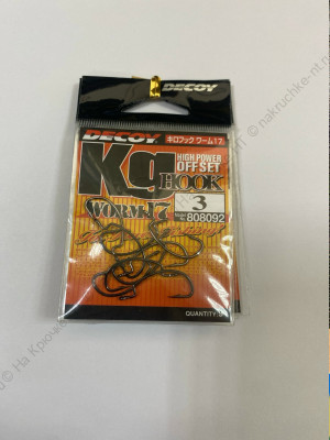 Крючки Decoy Worm 17 №3 9шт Крючки Decoy Worm 17 №3 9шт