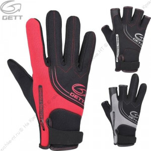 Зимние рыболовные перчатки из неопрена GETT (размер M) цвет черный Зимние рыболовные перчатки из неопрена GETT (размер M) цвет черный
