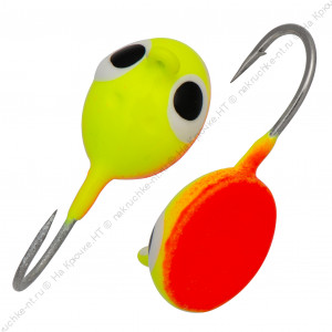 Плавунец с ушком d 4,0 мм, вес 1,00 гр, желто-оранжевый с глазом Плавунец с ушком d 4,0 мм, вес 1,00 гр, желто-оранжевый с глазом