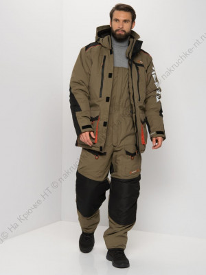 Костюм зимний Siberia цвет Хаки/Черный ткань Breathable (Размер: 52-54, Рост: 182-188) Костюм зимний Siberia цвет Хаки/Черный ткань Breathable (Размер: 52-54, Рост: 182-188)