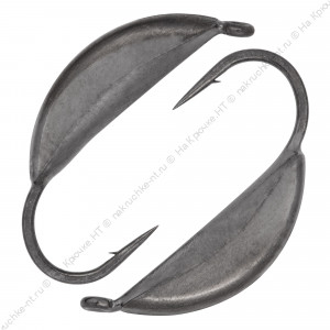 Мормышка вольфрамовая "Condor", Супербанан, размер L, вес 0,6 гр, черный никель Мормышка вольфрамовая "Condor", Супербанан, размер L, вес 0,6 гр, черный никель