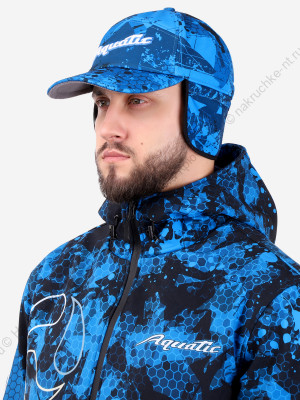 Кепка утепленная Aquatic КА-22 (soft-shell, мембрана 10000/10000, цвет - CAMO BLUE, размер XL, фирме Кепка утепленная Aquatic КА-22 (soft-shell, мембрана 10000/10000, цвет - CAMO BLUE, размер XL, фирме