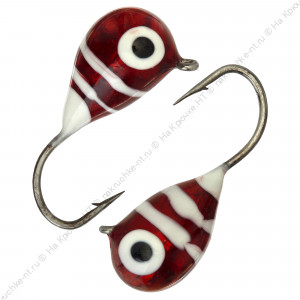 Мормышка вольфрамовая "Condor", капля с ушком, d 3,0 мм, вес 0,5 гр, обмазка малек, вишня-винт Мормышка вольфрамовая "Condor", капля с ушком, d 3,0 мм, вес 0,5 гр, обмазка малек, вишня-винт