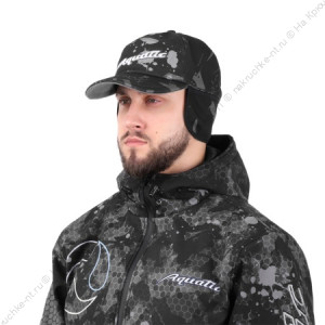 Кепка утепленная Aquatic КА-23 (soft-shell, мембрана 10000/10000, цвет - CAMO BLACK, размер L, фирме Кепка утепленная Aquatic КА-23 (soft-shell, мембрана 10000/10000, цвет - CAMO BLACK, размер L, фирме