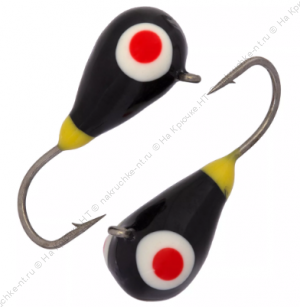 Мормышка вольфрамовая "Condor", капля с ушком, d 3,0 мм, вес 0,5 гр, обмазка малек, черная Мормышка вольфрамовая "Condor", капля с ушком, d 3,0 мм, вес 0,5 гр, обмазка малек, черная