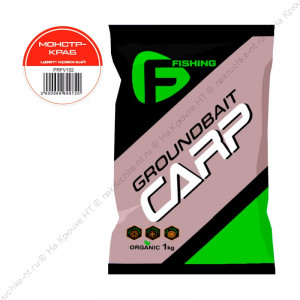 F-FISHING Прикормка для рыбы CARP Монстр Краб 1кг F-FISHING Прикормка для рыбы CARP Монстр Краб 1кг