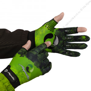 Перчатки демисезонные без пальцев softshell ПЧ-11 (Цвет - CAMO LIME KHAKI, размер XL, фирменная печа Перчатки демисезонные без пальцев softshell ПЧ-11 (Цвет - CAMO LIME KHAKI, размер XL, фирменная печа