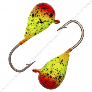 Мормышка вольфрамовая "Condor", капля с ушком, d 4,0 мм, вес 1,1 гр, окраска светло зеленая с точкам Мормышка вольфрамовая "Condor", капля с ушком, d 4,0 мм, вес 1,1 гр, окраска светло зеленая с точкам