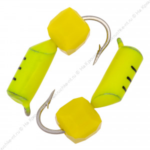 Столбик с "Сырным" кубиком, лимонный, 2,0 мм Столбик с "Сырным" кубиком, лимонный, 2,0 мм