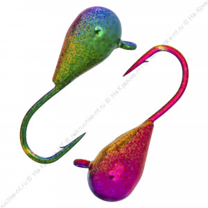 Мормышка вольфрамовая "Condor", Капля с ушком d 4,0 мм, вес 1,05 гр, радужная Мормышка вольфрамовая "Condor", Капля с ушком d 4,0 мм, вес 1,05 гр, радужная