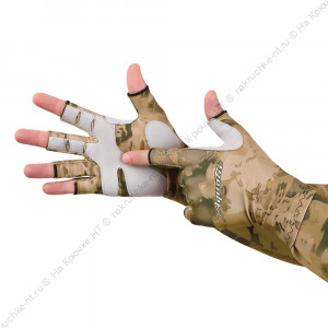Перчатки для рыбалки летние Aquatic UPF50+ (цвет: SAND CAMO, размер L/XL) Перчатки для рыбалки летние Aquatic UPF50+ (цвет: SAND CAMO, размер L/XL)