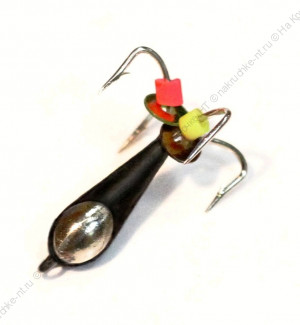 Чертик, 4 крючка, с коронкой 2,0 мм, серебро Чертик, 4 крючка, с коронкой 2,0 мм, серебро