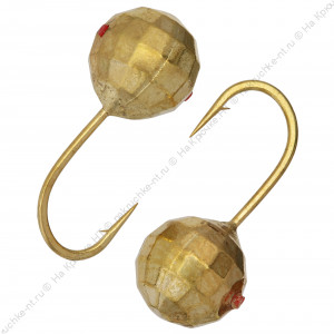 Мормышка вольфрамовая "Condor", Шар фигурный с отверстием d 3,0 мм, вес 0,22 гр, золото Мормышка вольфрамовая "Condor", Шар фигурный с отверстием d 3,0 мм, вес 0,22 гр, золото