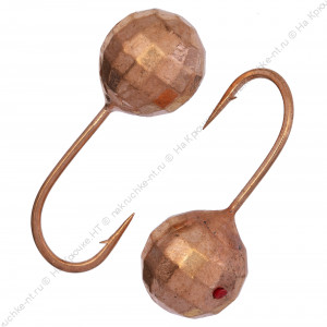 Мормышка вольфрамовая "Condor", Шар фигурный с отверстием d 3,0 мм, вес 0,22 гр, медь Мормышка вольфрамовая "Condor", Шар фигурный с отверстием d 3,0 мм, вес 0,22 гр, медь