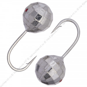 Мормышка вольфрамовая "Condor", Шар фигурный с отверстием d 3,0 мм, вес 0,22 гр, серебро Мормышка вольфрамовая "Condor", Шар фигурный с отверстием d 3,0 мм, вес 0,22 гр, серебро