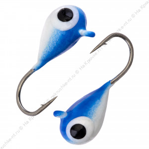 Мормышка вольфрамовая "Condor", Капля с ушком d 4,0 мм, вес 1,1 гр, окраска малек, голубой-серебрист Мормышка вольфрамовая "Condor", Капля с ушком d 4,0 мм, вес 1,1 гр, окраска малек, голубой-серебрист