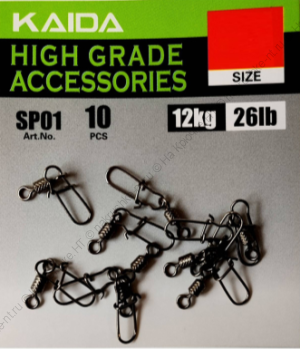 Вертлюг с проволочной застежкой Kaida Roling Swivel With Nice Snap SP01-14 Вертлюг с проволочной застежкой Kaida Roling Swivel With Nice Snap SP01-14