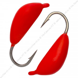 Мормышка вольфрамовая "Condor", Банан d 2,0 мм, вес 0,3 гр, красный Мормышка вольфрамовая "Condor", Банан d 2,0 мм, вес 0,3 гр, красный