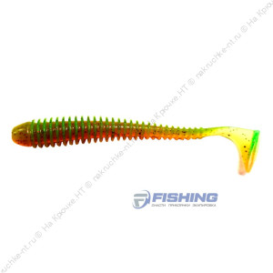 FLAGMAN Виброхвост Mystic Fish 4" #0215 Orange Chartreuse FLAGMAN Виброхвост Mystic Fish 4" #0215 Orange Chartreuse