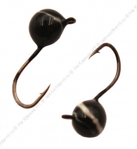 Мормышка вольфрамовая "Condor", Дробинка с ушком d 4,0 мм, вес 0,8 гр, черная-винт Мормышка вольфрамовая "Condor", Дробинка с ушком d 4,0 мм, вес 0,8 гр, черная-винт