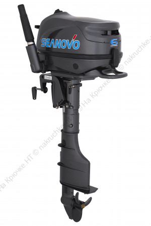 Двигатель лодочный "SEANOVO", четырех тактный, мощность 6,0 л.с., короткая нога, SNF6HS, вес 27 кг Двигатель лодочный "SEANOVO", четырех тактный, мощность 6,0 л.с., короткая нога, SNF6HS, вес 27 кг