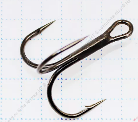 Крючок KOI "ROUND TREBLE", размер 1 (INT), цвет BN, тройник Крючок KOI "ROUND TREBLE", размер 1 (INT), цвет BN, тройник