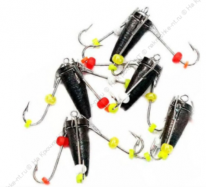 Мормышка вольф. безнасадочная "ЯМАН" Ведьма с 3-мя крючками, d-5 мм, вес 2,3 г Мормышка вольф. безнасадочная "ЯМАН" Ведьма с 3-мя крючками, d-5 мм, вес 2,3 г