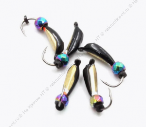 Мормышка вольф. безнасадочная "ЯМАН" Гвоздик №2(w), вес 0,45 гр., кристалл хамелеон, цв. латунь Мормышка вольф. безнасадочная "ЯМАН" Гвоздик №2(w), вес 0,45 гр., кристалл хамелеон, цв. латунь