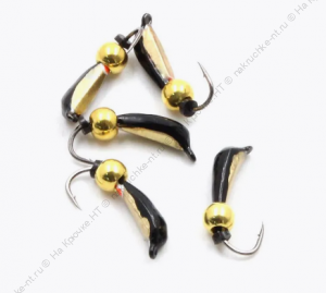 Мормышка вольф. безнасадочная "ЯМАН" Гвоздик №2(w), вес 0,45 гр., латунный шар, цв. латунь Мормышка вольф. безнасадочная "ЯМАН" Гвоздик №2(w), вес 0,45 гр., латунный шар, цв. латунь