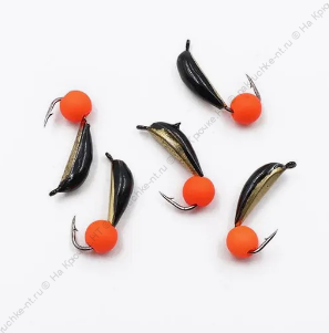 Мормышка вольф. безнасадочная "ЯМАН" Гвоздик №2(w), вес 0,50 гр., фц. красный шар, цв. латунь (уп. 5 Мормышка вольф. безнасадочная "ЯМАН" Гвоздик №2(w), вес 0,50 гр., фц. красный шар, цв. латунь (уп. 5