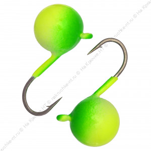 Мормышка вольфрамовая "Condor", Дробинка с ушком d 3,0 мм, вес 0,3 гр, фосфор-салатовая Мормышка вольфрамовая "Condor", Дробинка с ушком d 3,0 мм, вес 0,3 гр, фосфор-салатовая