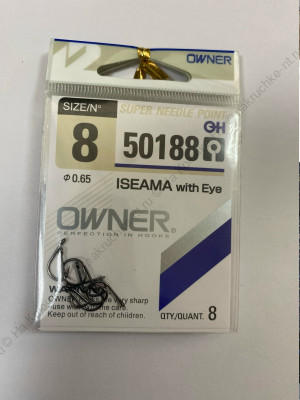 OWNER Крючок 50188 Izeama with EYE №8/8 шт OWNER Крючок 50188 Izeama with EYE №8/8 шт