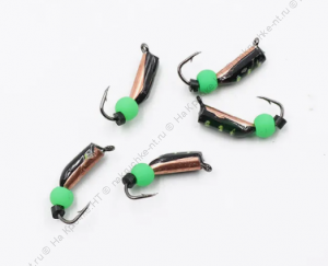 Мормышка вольф. безнасадочная "ЯМАН" Столбик №3, d-2 мм, L-7 мм, вес 0,46 гр., фц. зеленый шар, цв. Мормышка вольф. безнасадочная "ЯМАН" Столбик №3, d-2 мм, L-7 мм, вес 0,46 гр., фц. зеленый шар, цв.